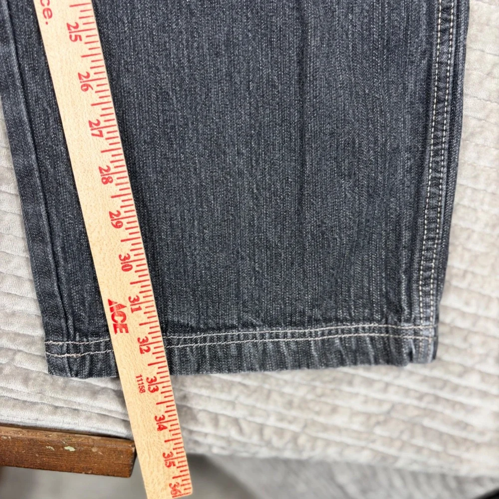 Willie Esco Duns Mens Carpenter Jeans Gray Denim Wide Leg Streetwear W36 L32